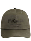 Graffiti Logo Printing Ball Cap Khaki - ALEXANDER MCQUEEN - BALAAN 1