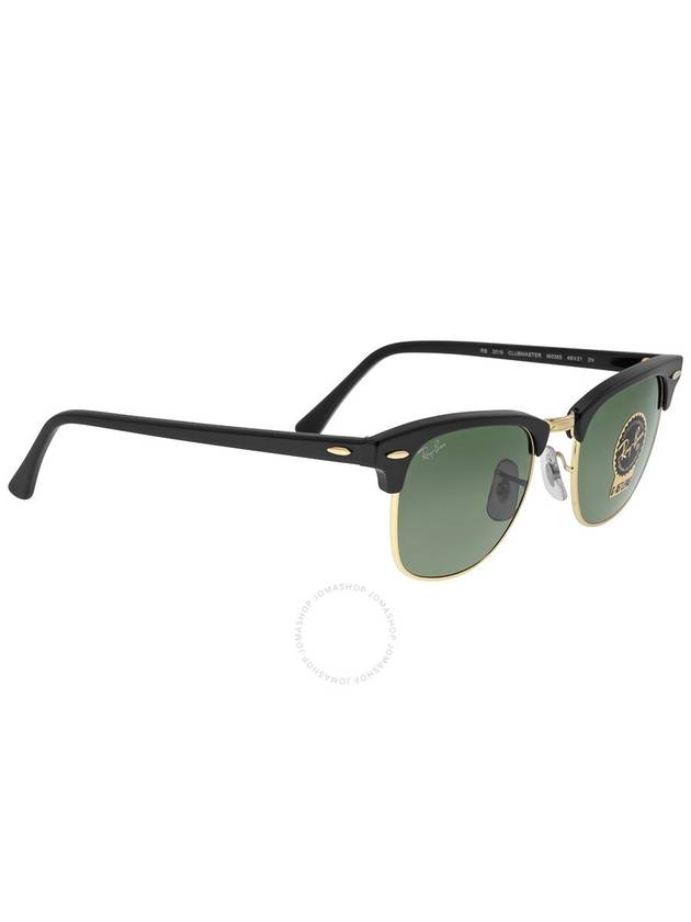 Eyewear Clubmaster Gold Metal Sunglasses Black Green - RAY-BAN - BALAAN 3