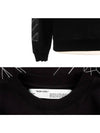 3D Logo Print Long Sleeve T-Shirt Black - OFF WHITE - BALAAN 6