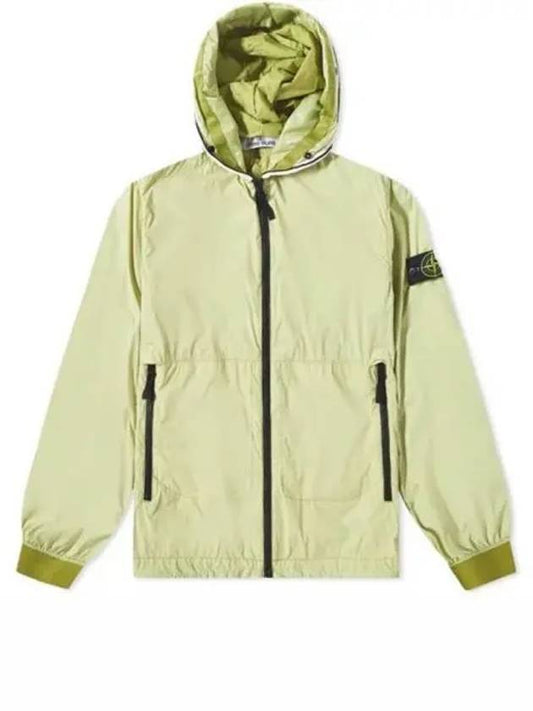 Wappen Patch Skin Touch Nylon Hooded Jacket  Green - STONE ISLAND - BALAAN 2