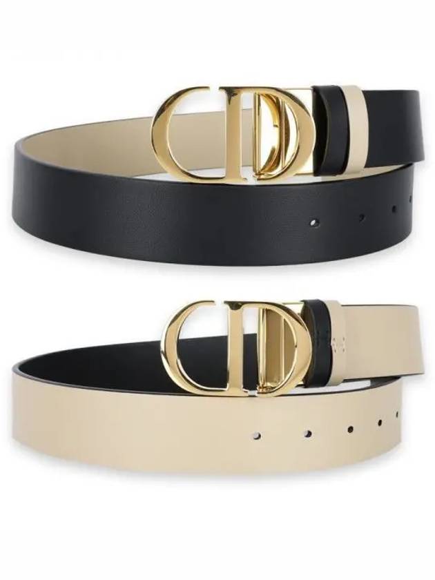 Women s 30 Montaigne Reversible Leather Belt Black B0447UWGA M963 - DIOR - BALAAN 2