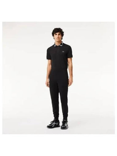 Men s ACTIVE Double Face Track Pants Black - LACOSTE - BALAAN 1