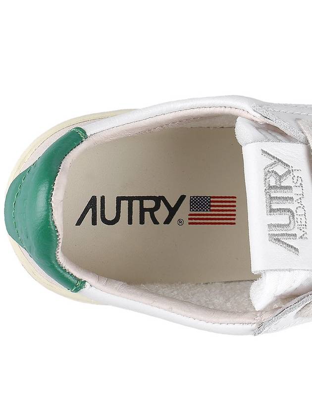 Medalist Suede Green Tab Low Top Sneakers White Beige - AUTRY - BALAAN 9