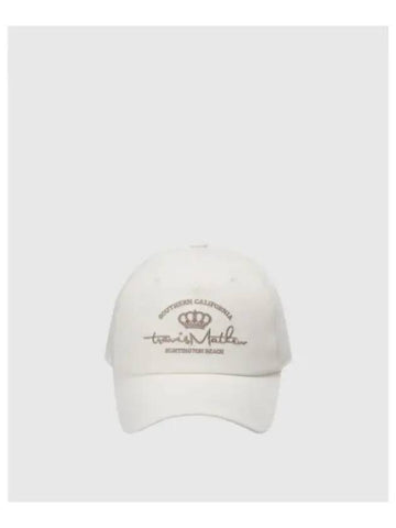 TRAVISMATHEW Women s Premium Ball Cap Ivory - TRAVIS SCOTT - BALAAN 1