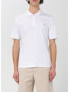 Embroidered Logo Cotton Short Sleeve Polo Shirt White - BRUNELLO CUCINELLI - BALAAN 2