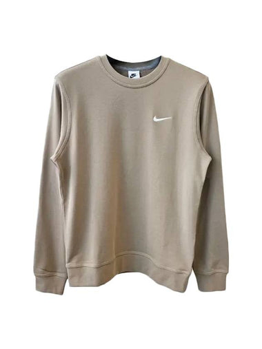 Swoosh Club Sweatshirt Beige - NIKE - BALAAN 1