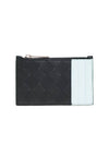 Intrecciato Two-Tone Zipper Card Wallet Black - BOTTEGA VENETA - BALAAN 2