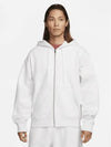 NRG Solo Swoosh Zip Up Hoodie White - NIKE - BALAAN 2