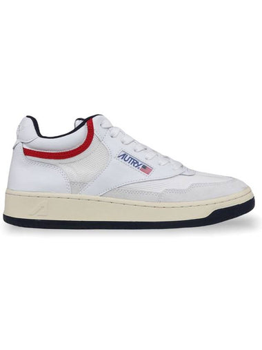 Open Mesh Mid Low Top Sneakers White - AUTRY - BALAAN 1