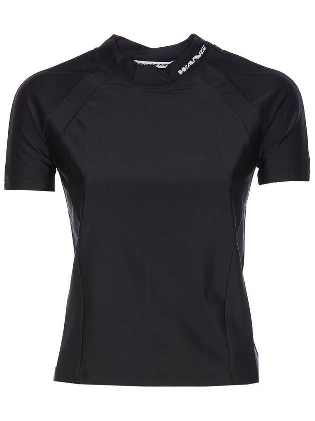 Logo Short Sleeve T-Shirt Black - ALEXANDER WANG - BALAAN 1