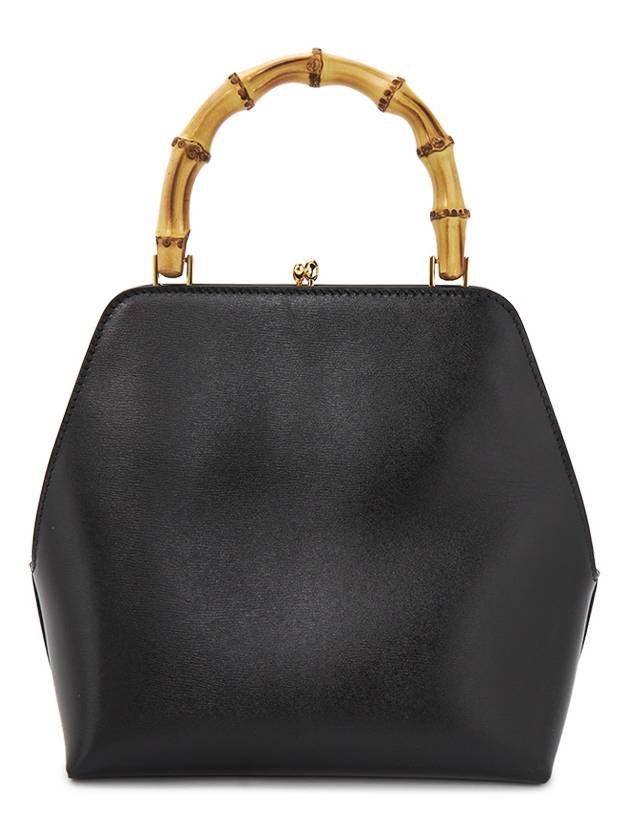 Goji Frame Square Calf Leather Tote Bag Black - JIL SANDER - BALAAN 4