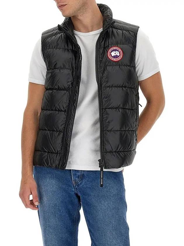 Crofton Logo Patch Padding Vest Black - CANADA GOOSE - BALAAN 2