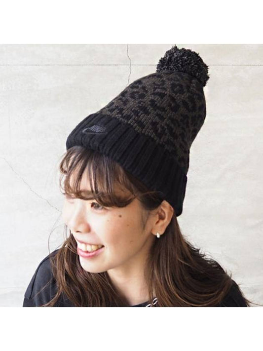 01-DM8403-010--Animal Print Foam Beanie-Black Leopard - NIKE - BALAAN 1