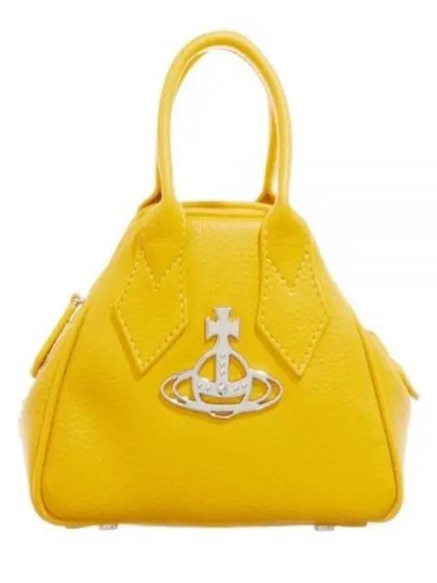 Logo Mini Yasmin Tote Bag Yellow - VIVIENNE WESTWOOD - BALAAN 2