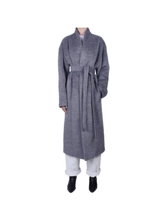 Caliste Oversized Single Coat Grey - ISABEL MARANT - BALAAN 1