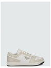 Downtown Calfskin Low Top Sneakers Bianco - PRADA - BALAAN 3