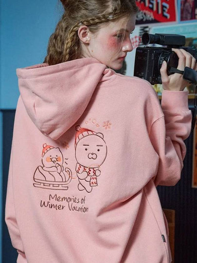 CPGN Kakao Friends Winter Lion Hoodie Indie Pink - CPGN STUDIO - BALAAN 2