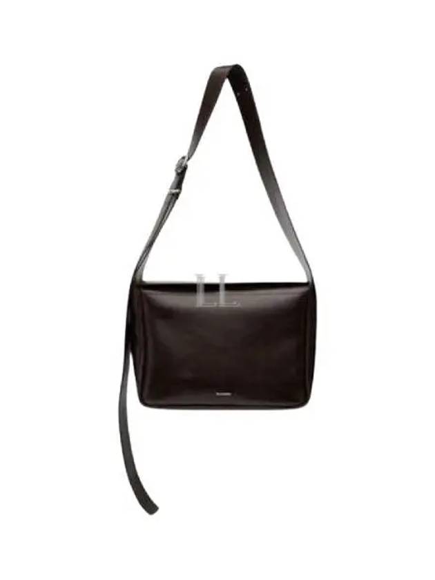 Flap Small Leather Shoulder Bag Brown - JIL SANDER - BALAAN 2