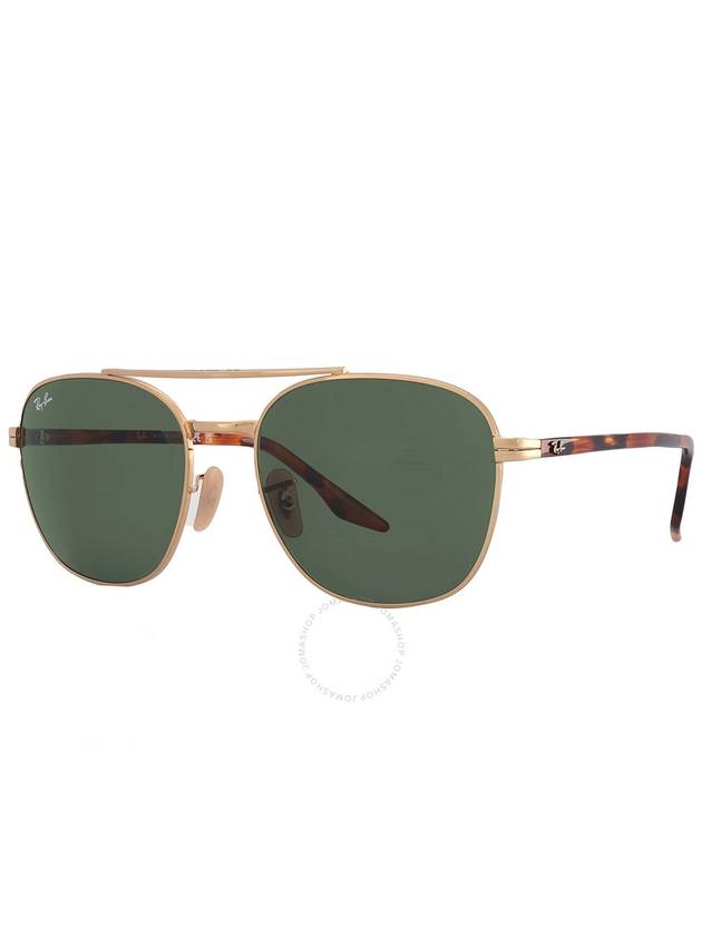 Ray Ban Green Square Unisex Sunglasses RB3688 001/31 58 - RAY-BAN - BALAAN 3