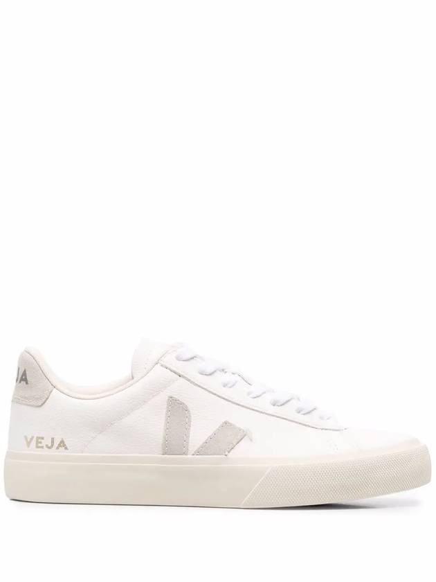 Logo Campo Chromefree Leather Low Top Sneakers White - VEJA - BALAAN 2