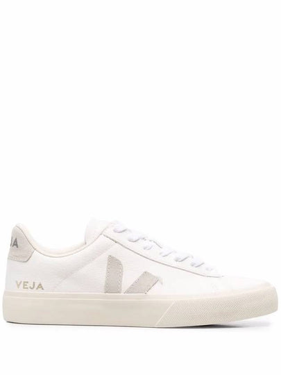 Logo Campo Chromefree Leather Low Top Sneakers White - VEJA - BALAAN 2