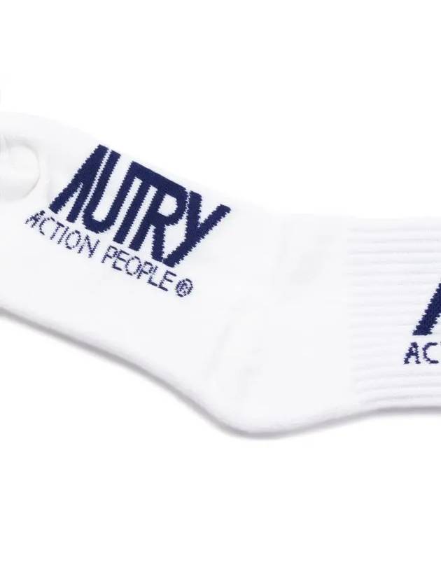 Iconic Logo Socks White - AUTRY - BALAAN 8