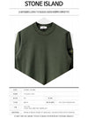 Wappen Patch Crewneck Sweatshirt Dark Green - STONE ISLAND - BALAAN 3