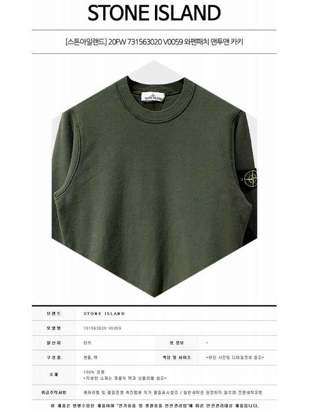 Wappen Patch Crewneck Sweatshirt Dark Green - STONE ISLAND - BALAAN 3