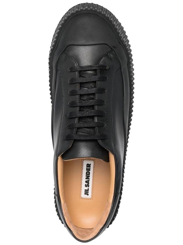 Canvas Platform Low Top Sneakers Black - JIL SANDER - BALAAN 8