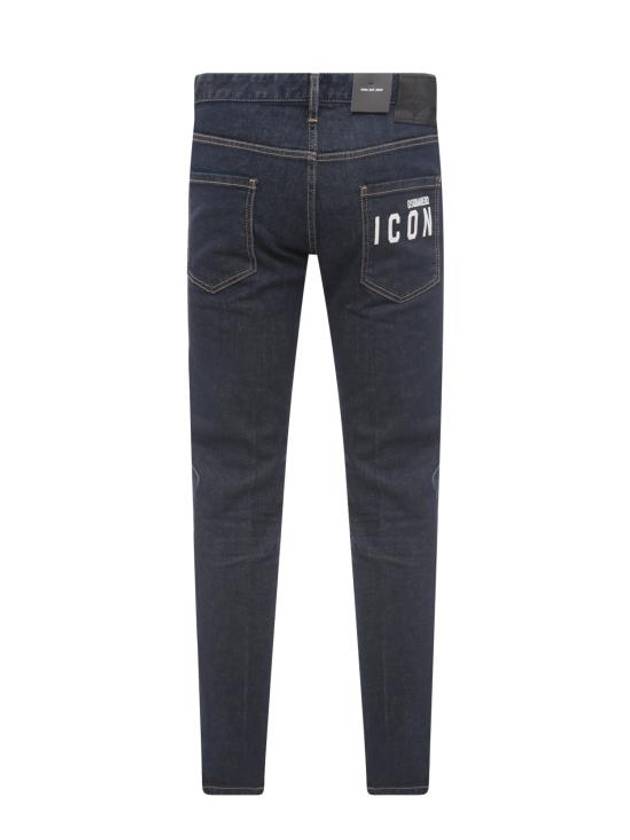 Icon Logo Cool Guy Skinny Jeans Navy Blue - DSQUARED2 - BALAAN 3