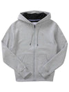 Power Blend Fleece Zip-Up Hoodie Grey - CHAMPION - BALAAN 1