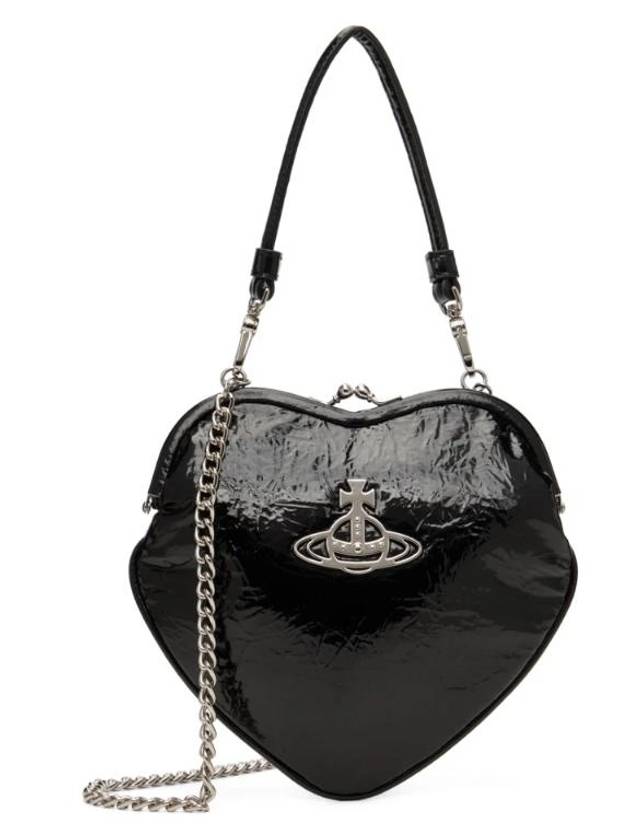 Belle Heart Frame Cross Bag Black - VIVIENNE WESTWOOD - BALAAN 1