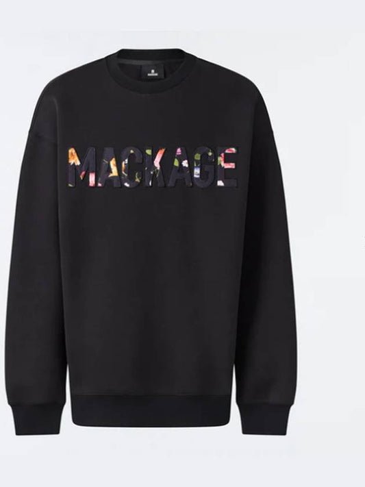 Double Face Jersey Wordmark Sweatshirt Black - MACKAGE - BALAAN.