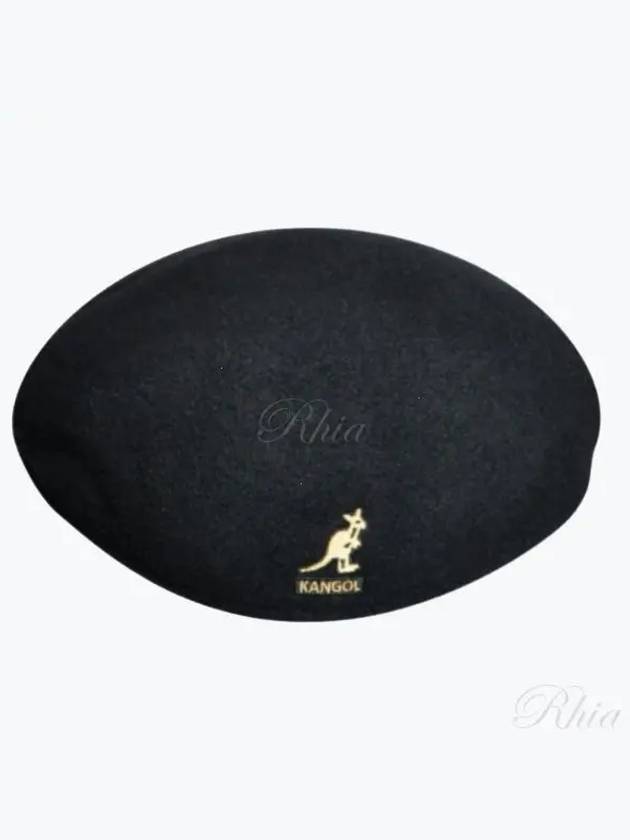 0258BC Black 504 Wool Hunting Cap - KANGOL - BALAAN 1