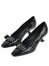 Vara Bow Leather Pumps Black - SALVATORE FERRAGAMO - BALAAN 2