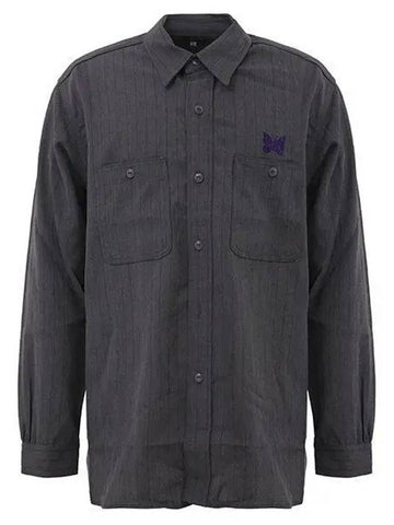 LQ200 0090 Work Shirt Charcoal 998408 - NEEDLES - BALAAN 1