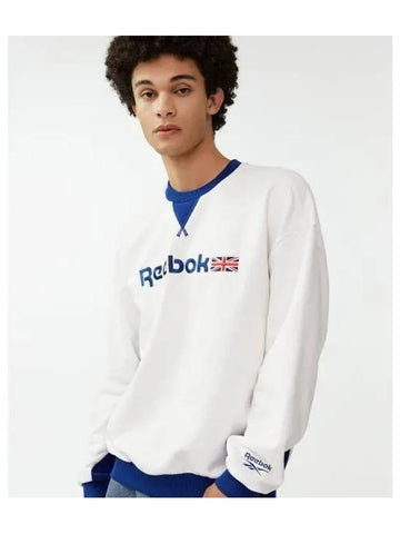 Union Jack color scheme sweatshirt white - REEBOK - BALAAN 1