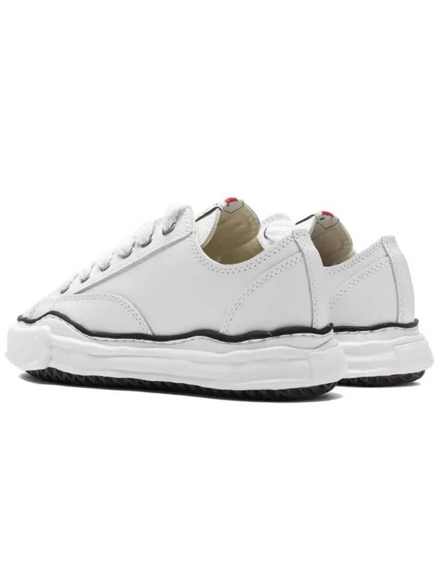 Maison Peterson OG Sole Leather Low Top Sneakers White - MAISON MIHARA YASUHIRO - BALAAN 3