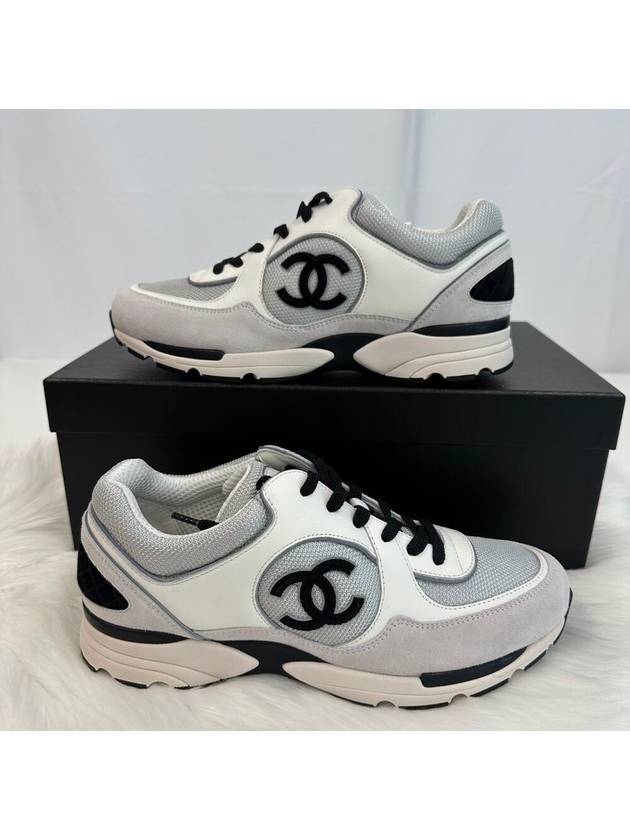 CC logo men s sneakers gray G39068 - CHANEL - BALAAN 5