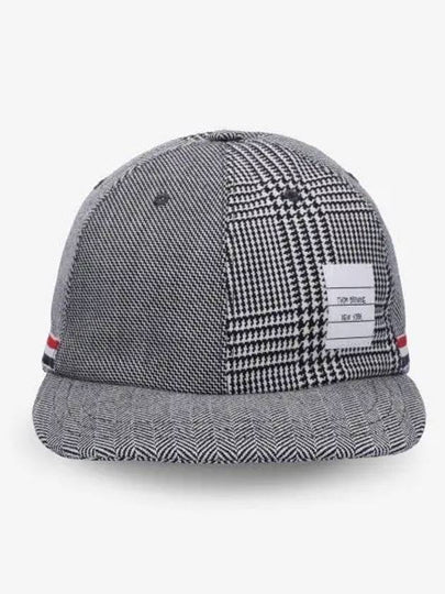 Prince Of Wales Wool Ball Cap Black White - THOM BROWNE - BALAAN 2