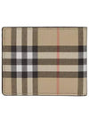 Check Half Wallet Beige - BURBERRY - BALAAN 4