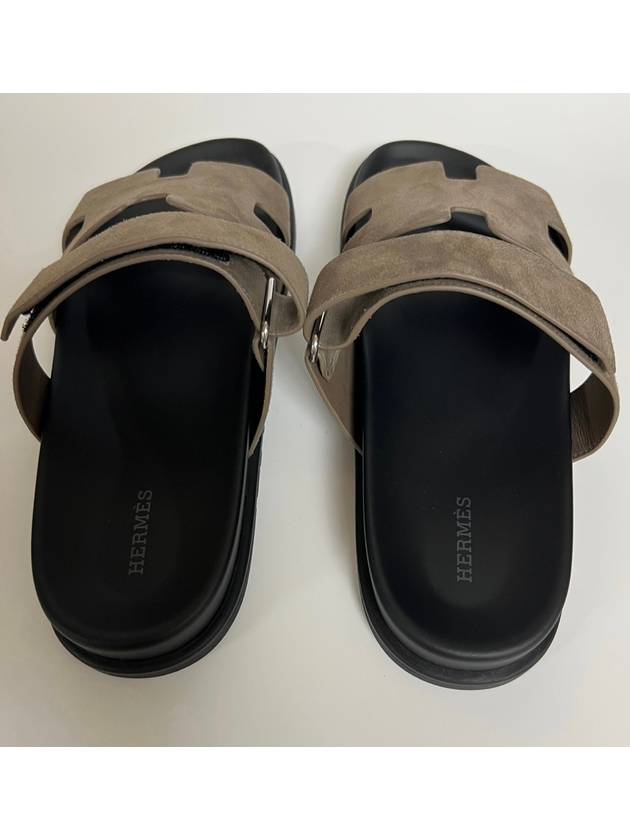 Chypre Men s Sandals Etope Suede Slippers H222856ZH - HERMES - BALAAN 3