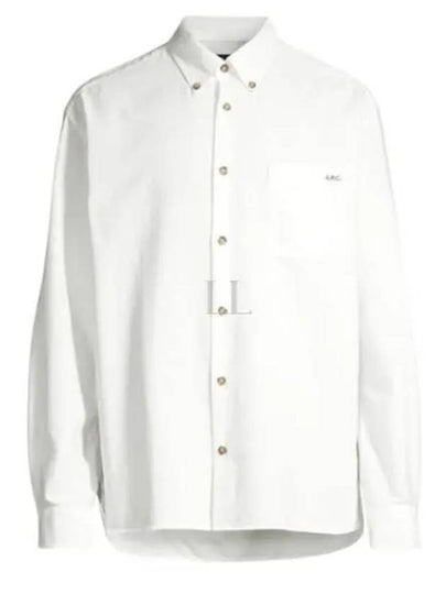 Mateo Logo Long Sleeve Shirt White - A.P.C. - BALAAN 2