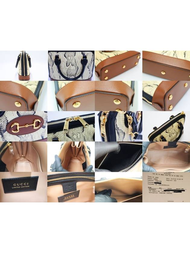 Women s Cross Bag Gucci 621220 Python Horsebit 1955 Korea Exclusive Small Top Handle 2way - GUCCI - BALAAN 10