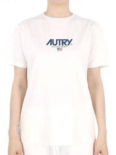 Iconic Logo Patch Short Sleeve T-Shirt White - AUTRY - BALAAN 2