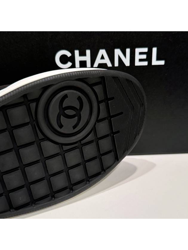 Women s Sneakers Suede Calfskin CC Logo Shoes Black - CHANEL - BALAAN 8