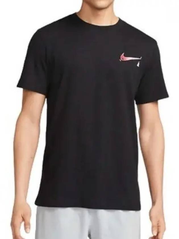 Dri-Fit Yoga Short Sleeve T-Shirt Black - NIKE - BALAAN 2