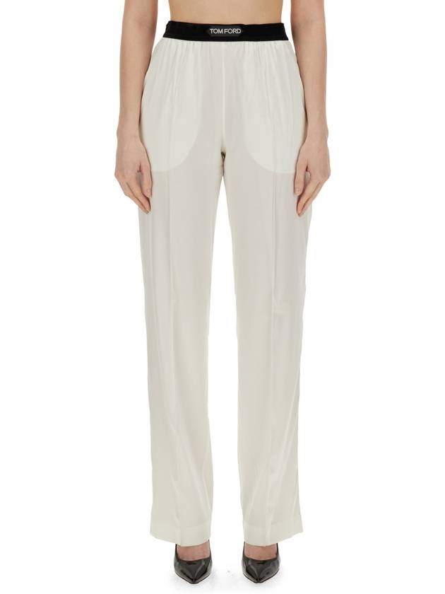 Straight Pants PAW397 FAX881 AW013 ECRU - TOM FORD - BALAAN 12