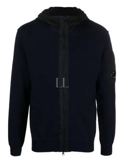 Men's Cotton Mixed Zip-Up Hoodie Bllack - CP COMPANY - BALAAN 2