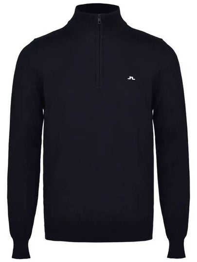 Kian Half Zip-Up Knit Top Navy - J.LINDEBERG - BALAAN 2